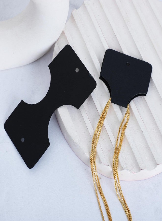 Zenomia Hanging Blank Display Card for Necklace Jewelry, | Jewelry Necklace Bracelet Display Hanging Cards Price Tags (50 Pcs, 4.1 x 2.2 Inch) - Image 1